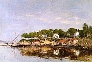 Eugene Boudin Port St. Jean oil on canvas